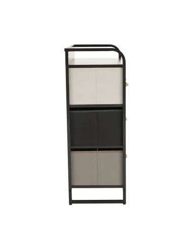 Comodă HAZEL TYP 2 pentru dormitor/hol, 58x78.5x29 cm, din MDF, metal și textil | MobilaOK