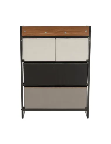 Comodă HAZEL TYP 2 pentru dormitor/hol, 58x78.5x29 cm, din MDF, metal și textil | MobilaOK