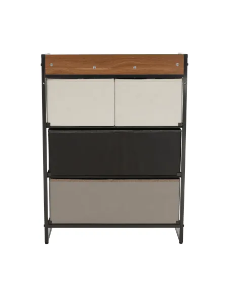Comodă HAZEL TYP 2 pentru dormitor/hol, 58x78.5x29 cm, din MDF, metal și textil | MobilaOK