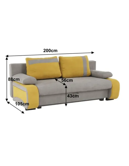 Canapea colțar extensibilă BOLIVIA, living, 200x88x105 cm, textil Cosmic, arcuri Bonell | MobilaOK