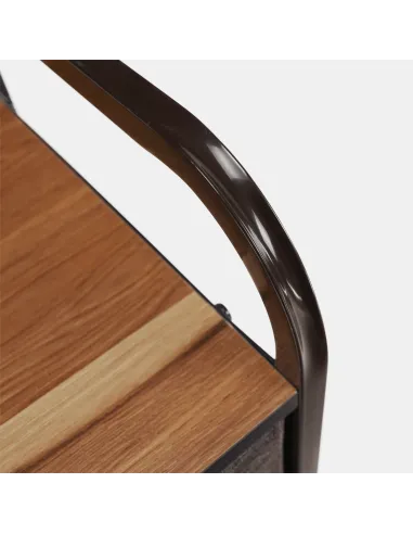 Comodă HAZEL TYP 3 dormitor/hol, 80x78.5x29 cm, MDF, metal, textil | MobilaOK