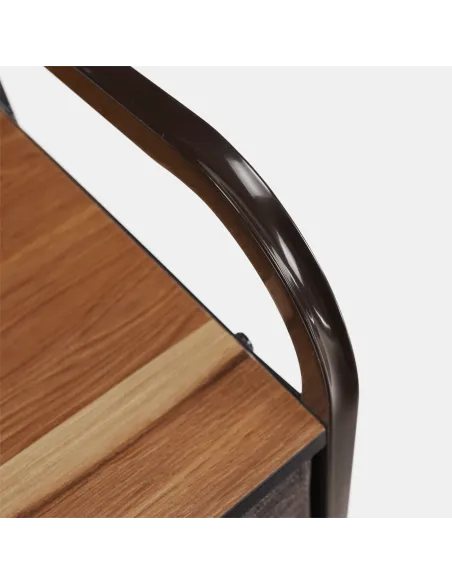 Comodă HAZEL TYP 3 dormitor/hol, 80x78.5x29 cm, MDF, metal, textil | MobilaOK