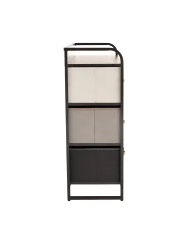 Comodă HAZEL TYP 3 dormitor/hol, 80x78.5x29 cm, MDF, metal, textil | MobilaOK