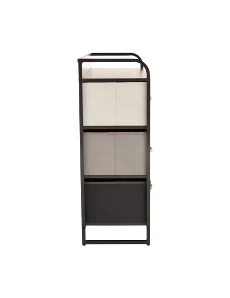 Comodă HAZEL TYP 3 dormitor/hol, 80x78.5x29 cm, MDF, metal, textil | MobilaOK