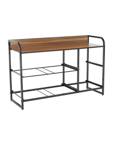 Comodă HAZEL TYP 4 pentru dormitor/hol, 80x78.5x29 cm, MDF/metal/textil | MobilaOK