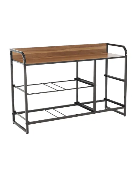Comodă HAZEL TYP 4 pentru dormitor/hol, 80x78.5x29 cm, MDF/metal/textil | MobilaOK