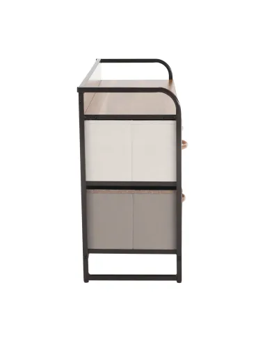Comodă HAZEL TYP 4 pentru dormitor/hol, 80x78.5x29 cm, MDF/metal/textil | MobilaOK