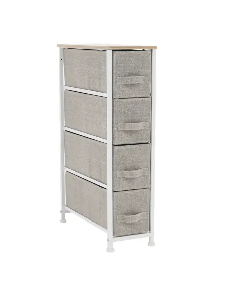 Comodă OFELIA TYP 2 dormitor/hol, 20x75.5x48 cm, MDF/metal/textil | MobilaOK