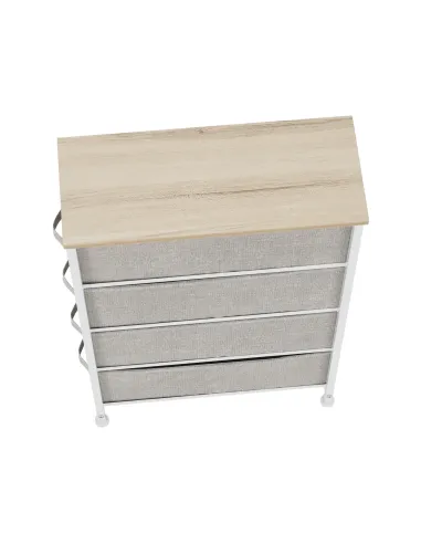 Comodă OFELIA TYP 2 dormitor/hol, 20x75.5x48 cm, MDF/metal/textil | MobilaOK