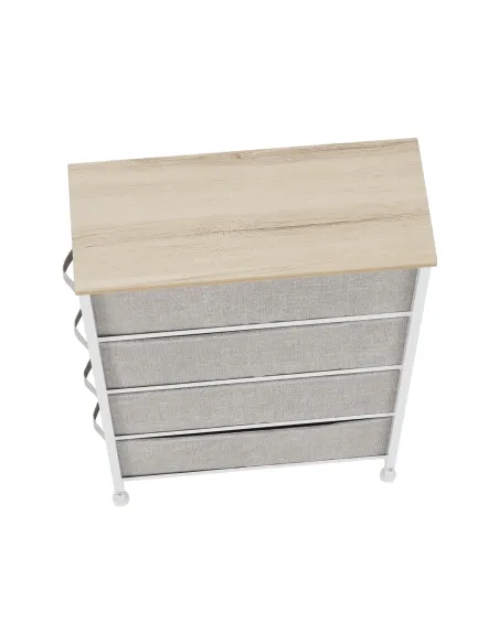 Comodă OFELIA TYP 2 dormitor/hol, 20x75.5x48 cm, MDF/metal/textil | MobilaOK