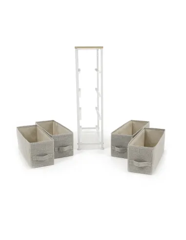 Comodă OFELIA TYP 2 dormitor/hol, 20x75.5x48 cm, MDF/metal/textil | MobilaOK
