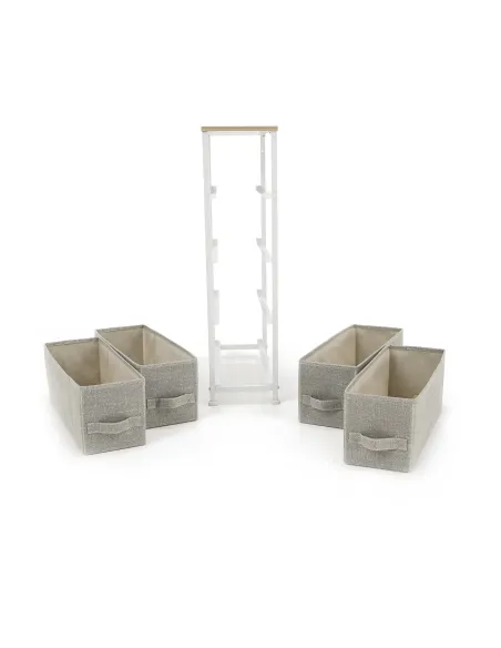 Comodă OFELIA TYP 2 dormitor/hol, 20x75.5x48 cm, MDF/metal/textil | MobilaOK