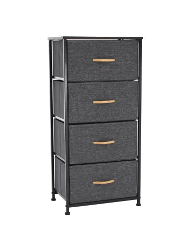 Comodă PALMERA TYP 2 dormitor, 45x95x30 cm, MDF, metal, textil | MobilaOK