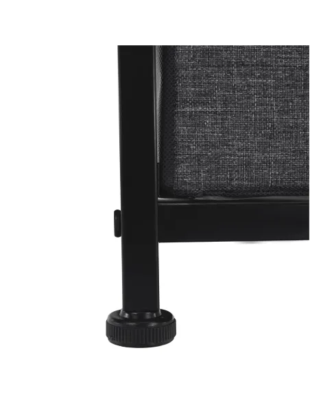 Comodă PALMERA TYP 2 dormitor, 45x95x30 cm, MDF, metal, textil | MobilaOK
