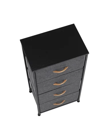 Comodă PALMERA TYP 2 dormitor, 45x95x30 cm, MDF, metal, textil | MobilaOK