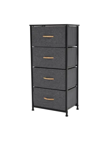 Comodă PALMERA TYP 2 dormitor, 45x95x30 cm, MDF, metal, textil | MobilaOK