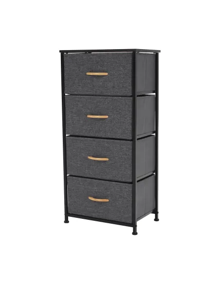 Comodă PALMERA TYP 2 dormitor, 45x95x30 cm, MDF, metal, textil | MobilaOK