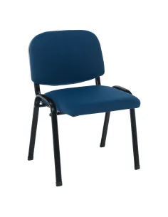 Scaun de birou KONDELA, albastru închis, birou, 53.5x43x78 cm, textil și metal | MobilaOK