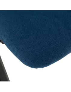 Scaun de birou KONDELA, albastru închis, birou, 53.5x43x78 cm, textil și metal | MobilaOK 2