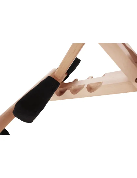Scaun ergonomic KONDELA, birou, 46x65x56-72 cm, lemn fag și țesătură | MobilaOK