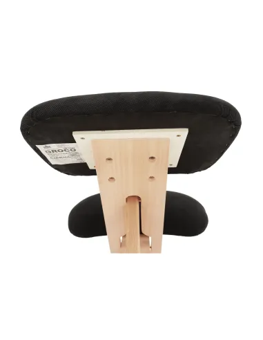 Scaun ergonomic KONDELA, birou, 46x65x56-72 cm, lemn fag și țesătură | MobilaOK
