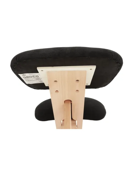 Scaun ergonomic KONDELA, birou, 46x65x56-72 cm, lemn fag și țesătură | MobilaOK