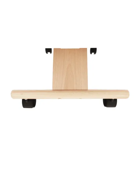 Scaun ergonomic KONDELA, birou, 46x65x56-72 cm, lemn fag și țesătură | MobilaOK