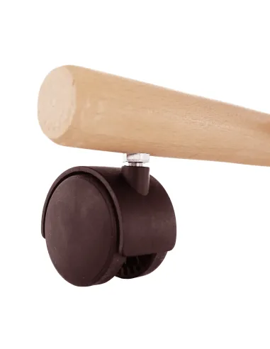 Scaun ergonomic KONDELA, birou, 46x65x56-72 cm, lemn fag și țesătură | MobilaOK