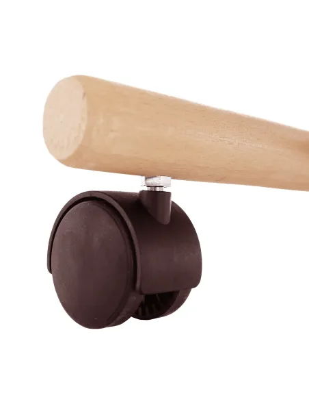 Scaun ergonomic KONDELA, birou, 46x65x56-72 cm, lemn fag și țesătură | MobilaOK