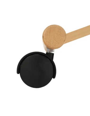 Scaun ergonomic KONDELA, birou, 46x65x52-72 cm, ţesătură şi lemn fag | MobilaOK