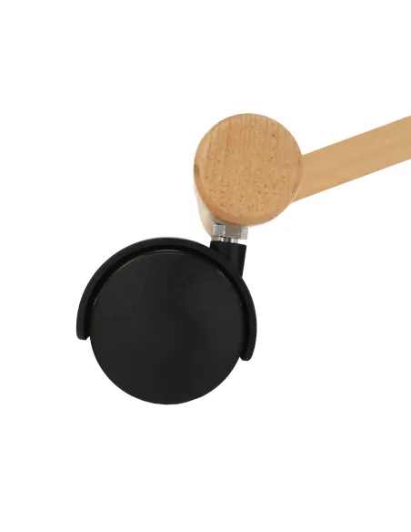 Scaun ergonomic KONDELA, birou, 46x65x52-72 cm, ţesătură şi lemn fag | MobilaOK