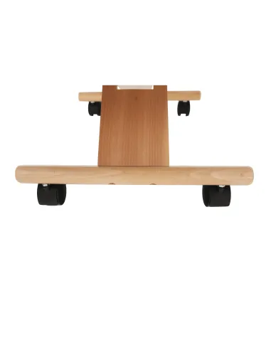 Scaun ergonomic KONDELA, birou, 46x65x52-72 cm, ţesătură şi lemn fag | MobilaOK