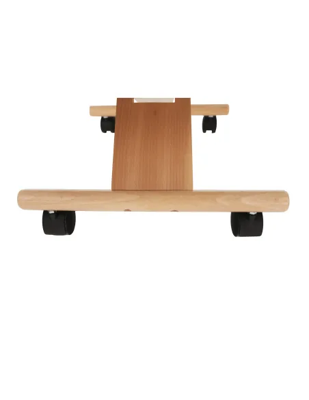 Scaun ergonomic KONDELA, birou, 46x65x52-72 cm, ţesătură şi lemn fag | MobilaOK