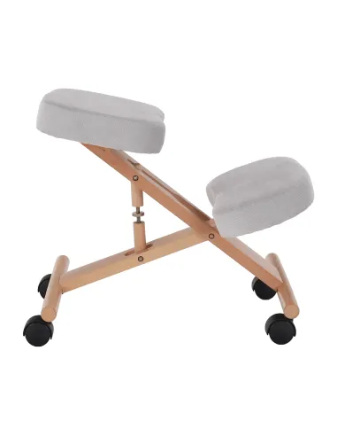 Scaun ergonomic KONDELA, birou, 46x65x52-72 cm, ţesătură şi lemn fag | MobilaOK