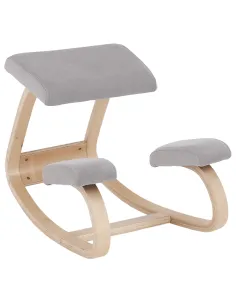 Scaun KONDELA birou 50x72x53 cm Lemn mesteacăn şi ţesătură | MobilaOK