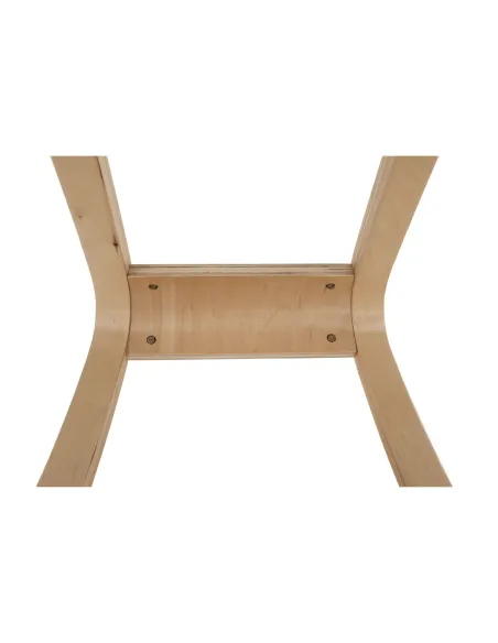 Scaun KONDELA birou 50x72x53 cm Lemn mesteacăn şi ţesătură | MobilaOK
