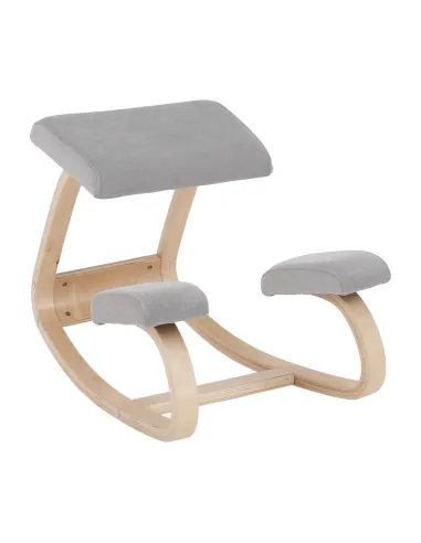Scaun KONDELA birou 50x72x53 cm Lemn mesteacăn şi ţesătură | MobilaOK