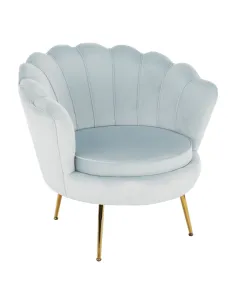 Fotoliu NOBLIN KONDELA living, 76x78x78 cm, catifea Velvet/metal | MobilaOK