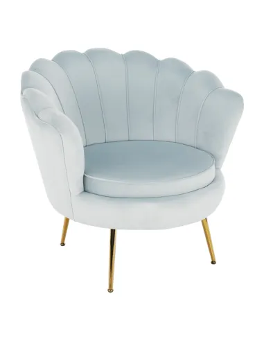 Fotoliu NOBLIN KONDELA living, 76x78x78 cm, catifea Velvet/metal | MobilaOK