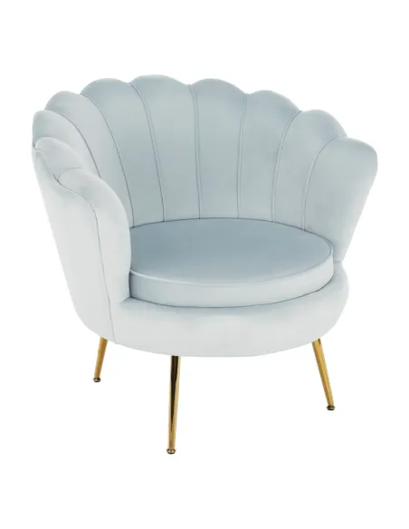 Fotoliu NOBLIN KONDELA living, 76x78x78 cm, catifea Velvet/metal | MobilaOK