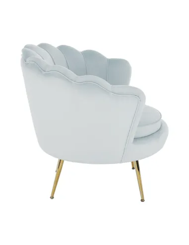 Fotoliu NOBLIN KONDELA living, 76x78x78 cm, catifea Velvet/metal | MobilaOK