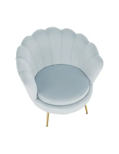 Fotoliu NOBLIN KONDELA living, 76x78x78 cm, catifea Velvet/metal | MobilaOK