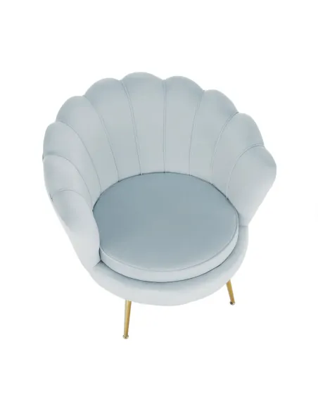 Fotoliu NOBLIN KONDELA living, 76x78x78 cm, catifea Velvet/metal | MobilaOK