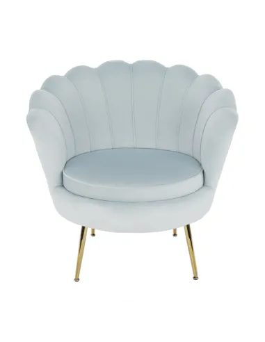Fotoliu NOBLIN KONDELA living, 76x78x78 cm, catifea Velvet/metal | MobilaOK