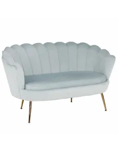 Bancă NOBLIN, hol/intrare, 135x75x78 cm, Catifea Velvet/Metal crom auriu | MobilaOK