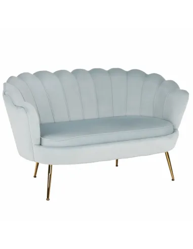 Bancă NOBLIN, hol/intrare, 135x75x78 cm, Catifea Velvet/Metal crom auriu | MobilaOK