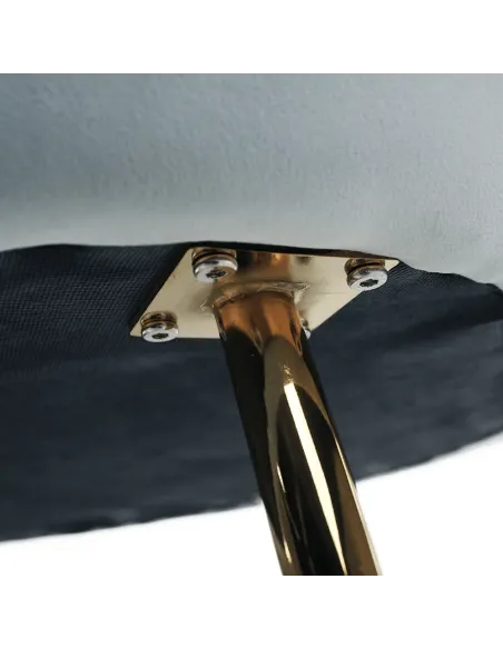 Bancă NOBLIN, hol/intrare, 135x75x78 cm, Catifea Velvet/Metal crom auriu | MobilaOK