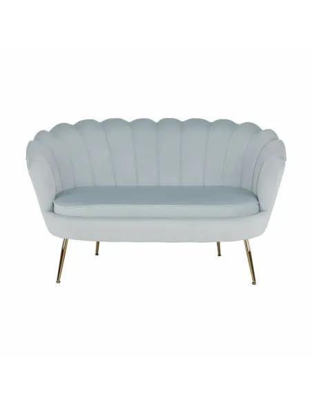 Bancă NOBLIN, hol/intrare, 135x75x78 cm, Catifea Velvet/Metal crom auriu | MobilaOK