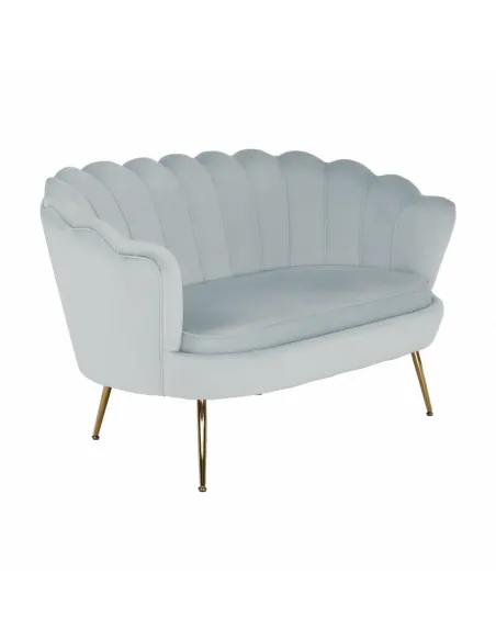 Bancă NOBLIN, hol/intrare, 135x75x78 cm, Catifea Velvet/Metal crom auriu | MobilaOK