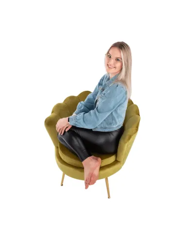 Fotoliu NOBLIN KONDELA, living/dormitor/birou, 76x78x78 cm, catifea Velvet/metal | MobilaOK